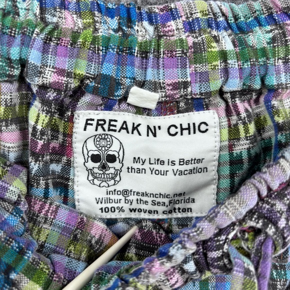 Freak N Chic Boho Hippie Shorts Unisex Large Elastic Waist Pockets Reggae - Picture 5 of 14
